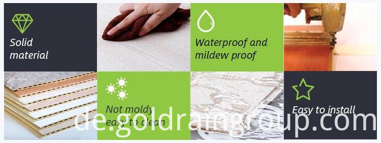 Bambusfaser Wpc Wandpaneele für die Innenausstattung Bamboo Fiber Wpc Wall Panels For Interior Decoration